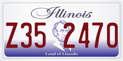 IL license plate Z352470