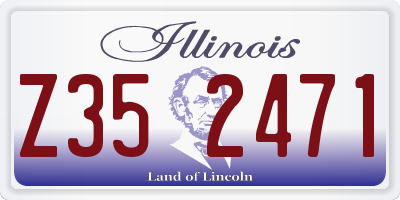 IL license plate Z352471