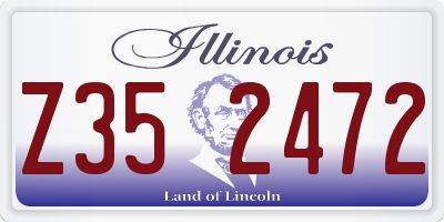 IL license plate Z352472