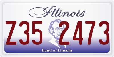 IL license plate Z352473
