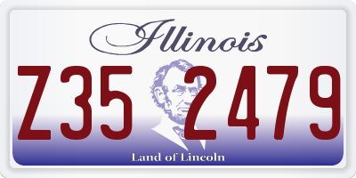 IL license plate Z352479