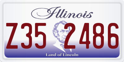 IL license plate Z352486