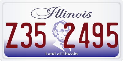 IL license plate Z352495