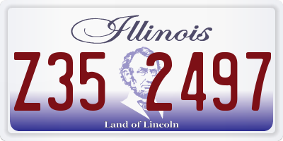 IL license plate Z352497