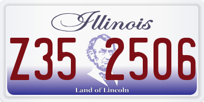 IL license plate Z352506