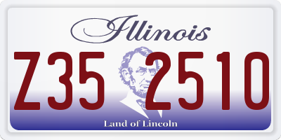 IL license plate Z352510