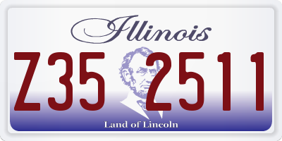IL license plate Z352511