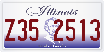 IL license plate Z352513