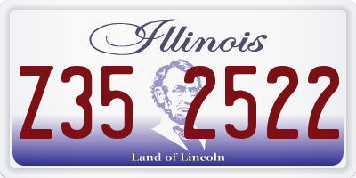 IL license plate Z352522