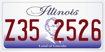 IL license plate Z352526