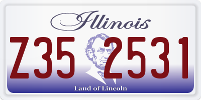 IL license plate Z352531