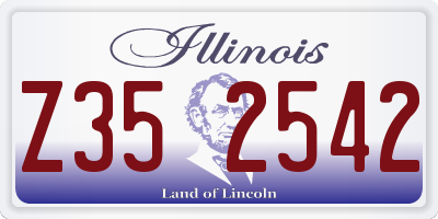 IL license plate Z352542