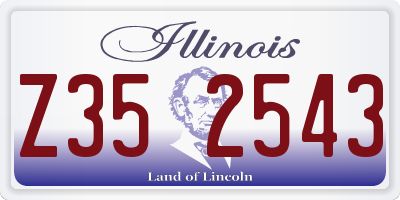 IL license plate Z352543