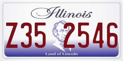 IL license plate Z352546