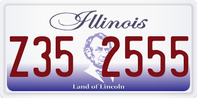 IL license plate Z352555