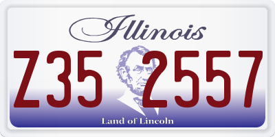 IL license plate Z352557