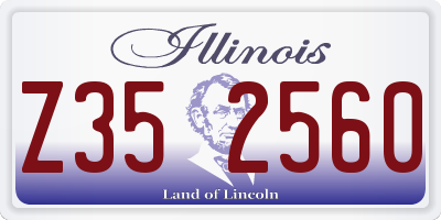 IL license plate Z352560