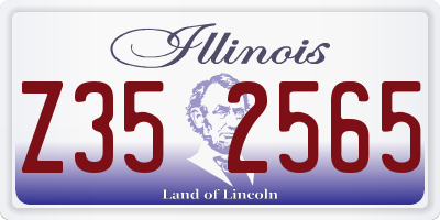 IL license plate Z352565