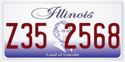 IL license plate Z352568
