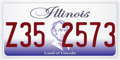 IL license plate Z352573