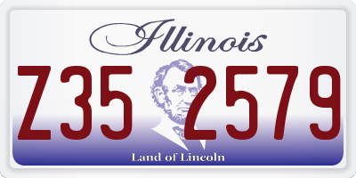 IL license plate Z352579