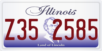 IL license plate Z352585