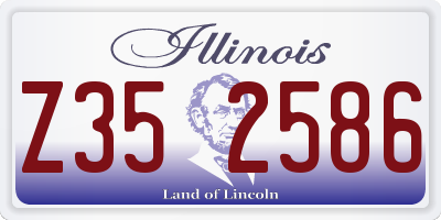 IL license plate Z352586