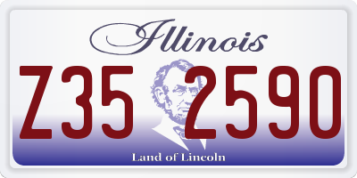 IL license plate Z352590