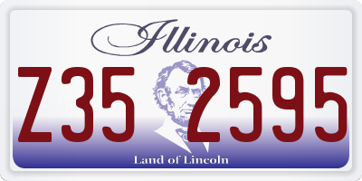 IL license plate Z352595