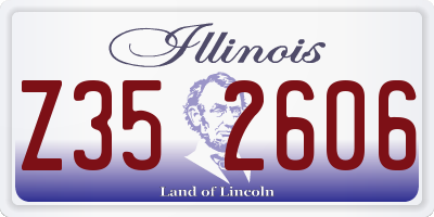 IL license plate Z352606