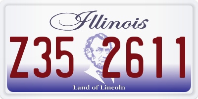 IL license plate Z352611
