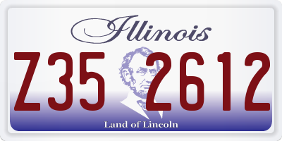 IL license plate Z352612