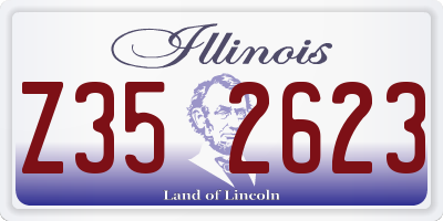 IL license plate Z352623