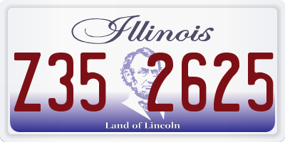 IL license plate Z352625