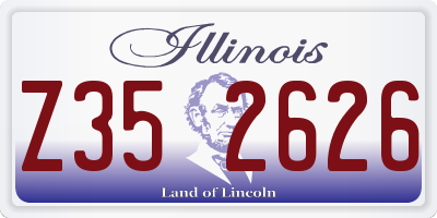 IL license plate Z352626