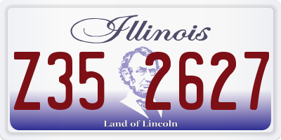 IL license plate Z352627