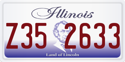 IL license plate Z352633