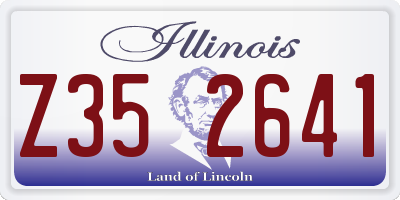 IL license plate Z352641