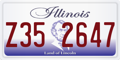 IL license plate Z352647