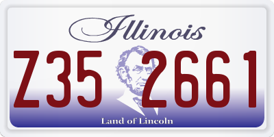 IL license plate Z352661