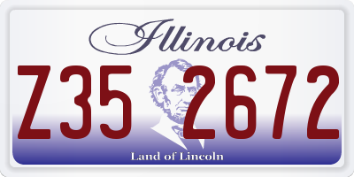 IL license plate Z352672
