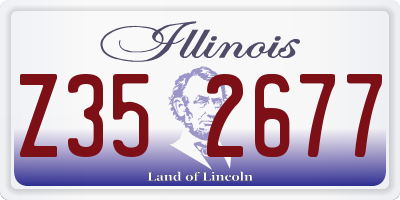 IL license plate Z352677