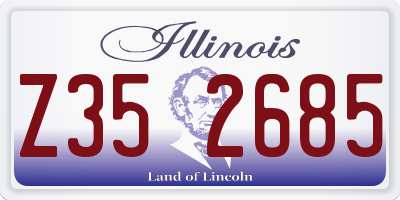 IL license plate Z352685