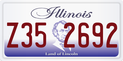 IL license plate Z352692