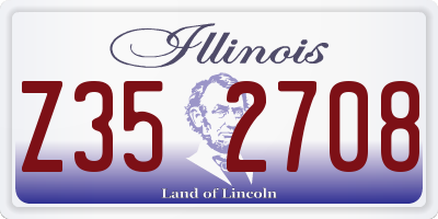 IL license plate Z352708