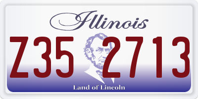 IL license plate Z352713