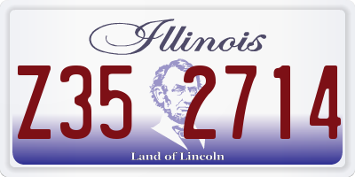 IL license plate Z352714