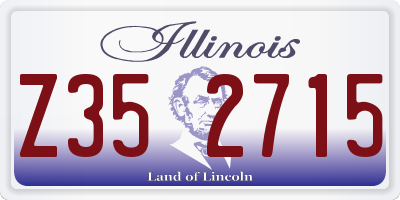 IL license plate Z352715