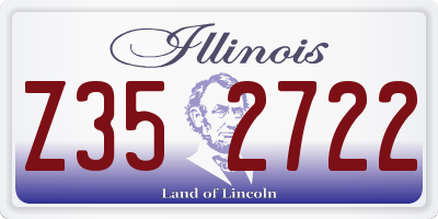 IL license plate Z352722