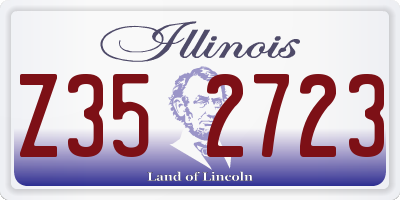 IL license plate Z352723